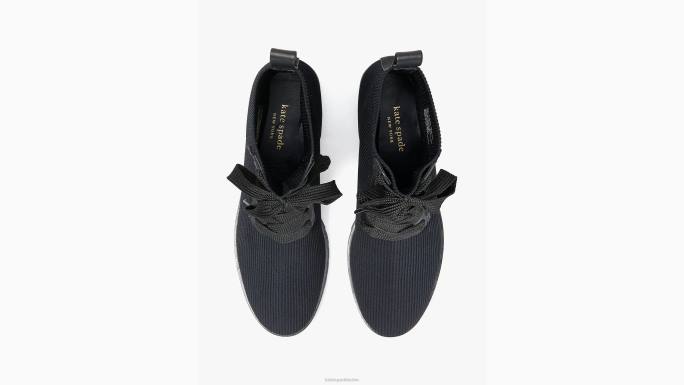 žene Kate Spade crno merigue čizme obuća 04HN618