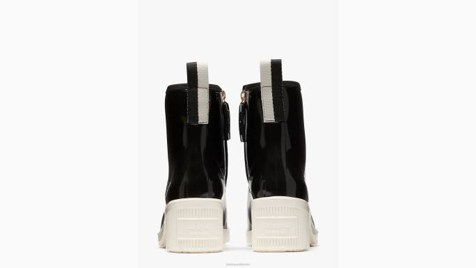 žene Kate Spade crno/pergament čizme za kišu obuća 04HN625