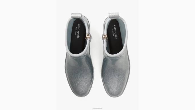 žene Kate Spade srebrni sjaj čizme za kišu obuća 04HN614