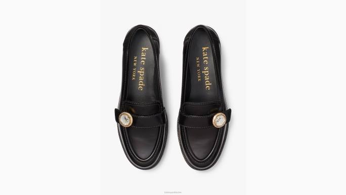 žene Kate Spade crno otmjene mokasinke obuća 04HN675