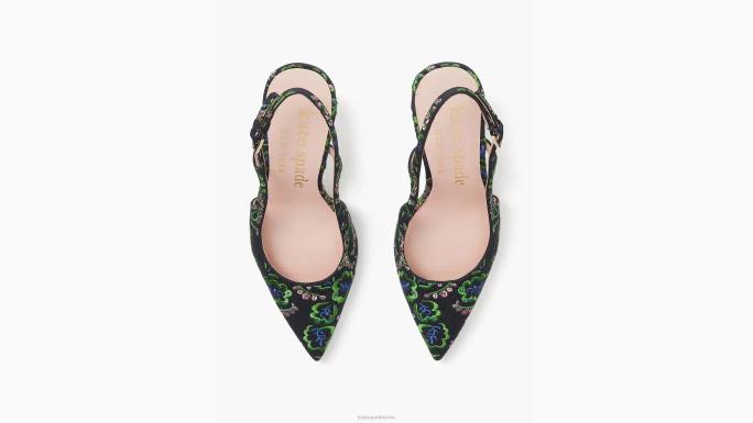 žene Kate Spade blejzer plavi/piknik cvjetni Valerie slingback pumpe obuća 04HN574