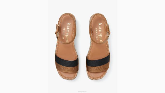 žene Kate Spade bungalov/blk sandale s platformom za piknik obuća 04HN527