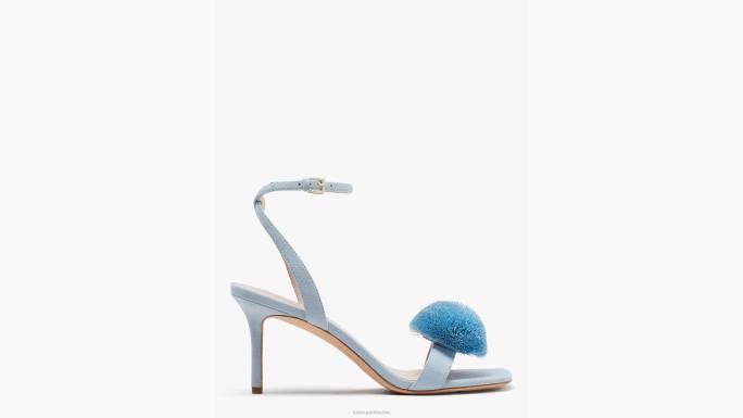 žene Kate Spade celeste plava amour pom sandale obuća 04HN546