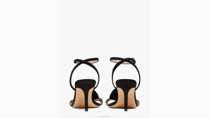 žene Kate Spade crno amour pom sandale obuća 04HN547