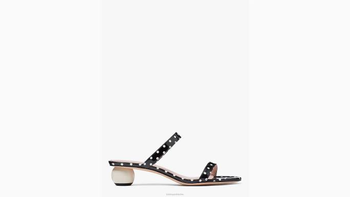 žene Kate Spade crno/krem palm springs klizne sandale obuća 04HN591
