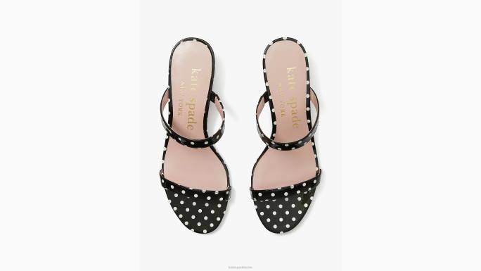 žene Kate Spade crno/krem palm springs klizne sandale obuća 04HN591