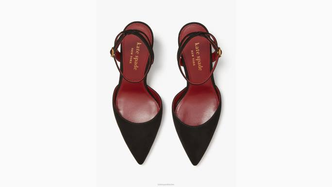 žene Kate Spade crno voila pumpe obuća 04HN632
