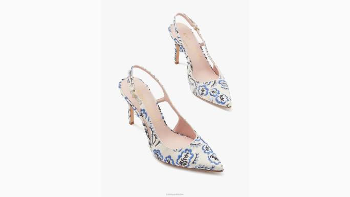 žene Kate Spade pergament piknik cvjetni Valerie slingback pumpe obuća 04HN575