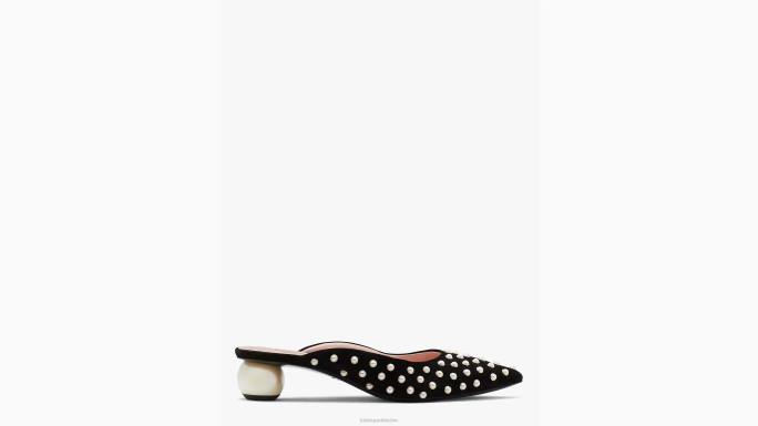 žene Kate Spade crna slonovača čast pumpe obuća 04HN634