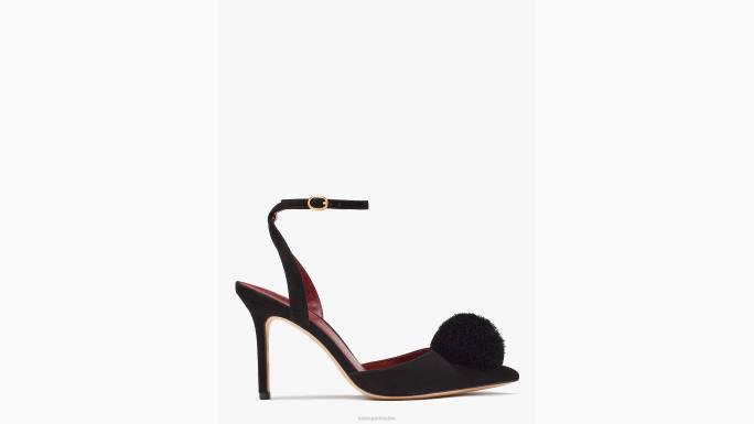 žene Kate Spade crno amour pom pumpice obuća 04HN615