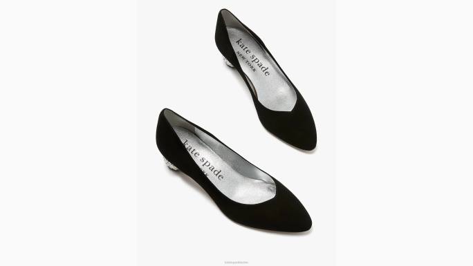 žene Kate Spade crno rubin pumpe obuća 04HN600