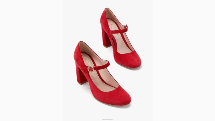žene Kate Spade motor crveni marlene pumpe obuća 04HN631