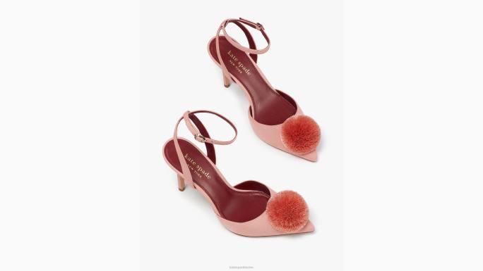 žene Kate Spade plesačica ružičasta amour pom pumpice obuća 04HN637