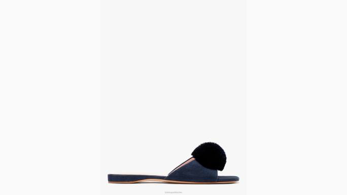 žene Kate Spade blejzer plavi amour pom slajd obuća 04HN565