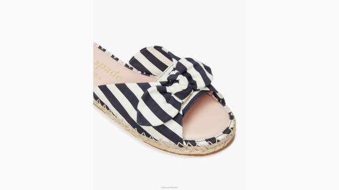 žene Kate Spade blejzer plavo/krem Saltie Shore espadrile klizne sandale obuća 04HN495