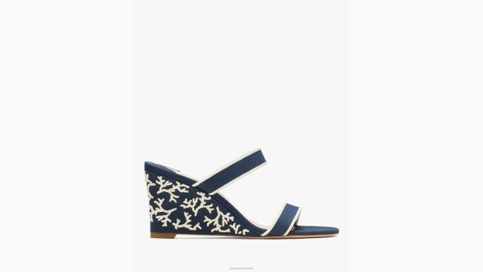 žene Kate Spade blejzer plavo/krem santorini klinovi obuća 04HN479