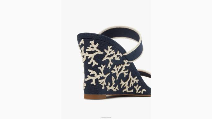 žene Kate Spade blejzer plavo/krem santorini klinovi obuća 04HN479