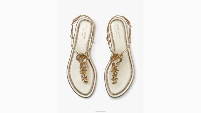žene Kate Spade blijedo zlato rosalie sandale obuća 04HN536