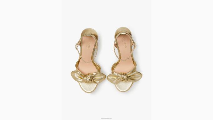 žene Kate Spade blijedo zlato tianna espadrile klinovi obuća 04HN586