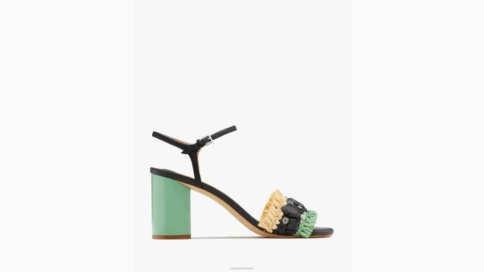 žene Kate Spade crna/prirodna/menta bora bora sandale obuća 04HN559