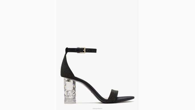 žene Kate Spade crno alora pave sandale obuća 04HN612