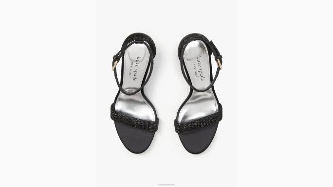 žene Kate Spade crno alora pave sandale obuća 04HN612