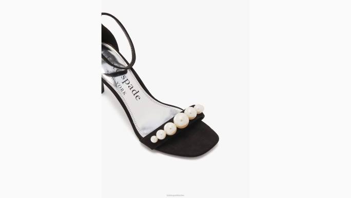 žene Kate Spade crno avalinske sandale obuća 04HN648