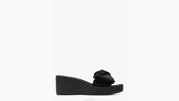 žene Kate Spade crno platforme za bikini obuća 04HN514