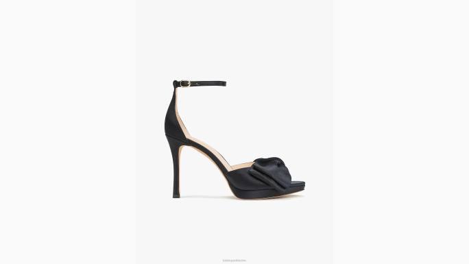 žene Kate Spade crno sandale s mašnom za mladenke obuća 04HN509