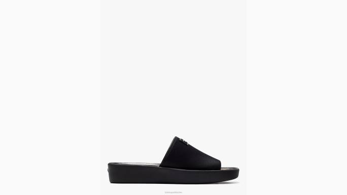žene Kate Spade crno spree klizne sandale obuća 04HN519