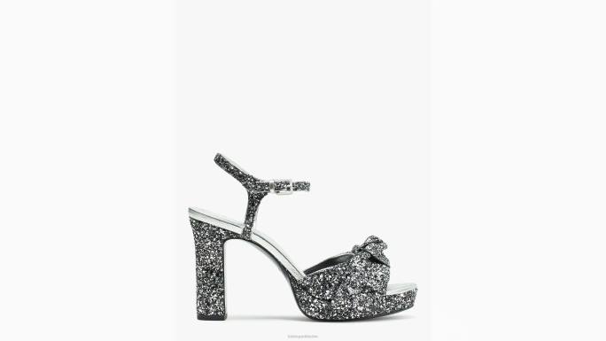 žene Kate Spade crno srebro miya sandale obuća 04HN665