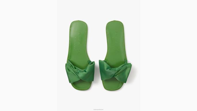 žene Kate Spade ks zelena bikini sandale s mašnom obuća 04HN540