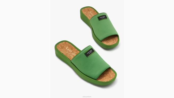 žene Kate Spade ks zelena spree klizne sandale obuća 04HN518