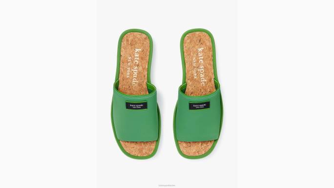 žene Kate Spade ks zelena spree klizne sandale obuća 04HN518