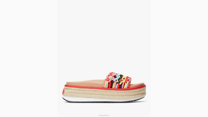 žene Kate Spade multi vita klizne sandale s platformom obuća 04HN481