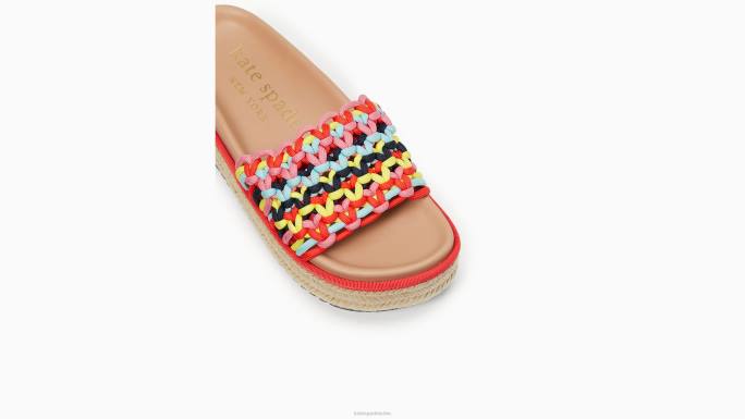žene Kate Spade multi vita klizne sandale s platformom obuća 04HN481