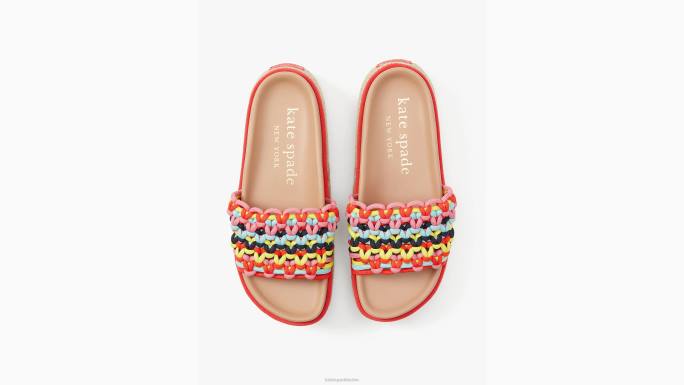 žene Kate Spade multi vita klizne sandale s platformom obuća 04HN481