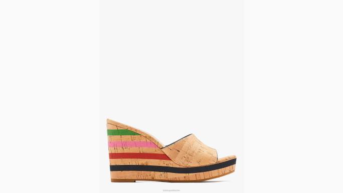 žene Kate Spade prirodni multi penelope platform klinovi obuća 04HN493