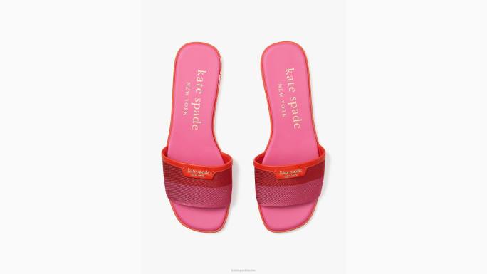 žene Kate Spade svečana ružičasta/nasljedna rajčica bljeskalice sandale obuća 04HN498