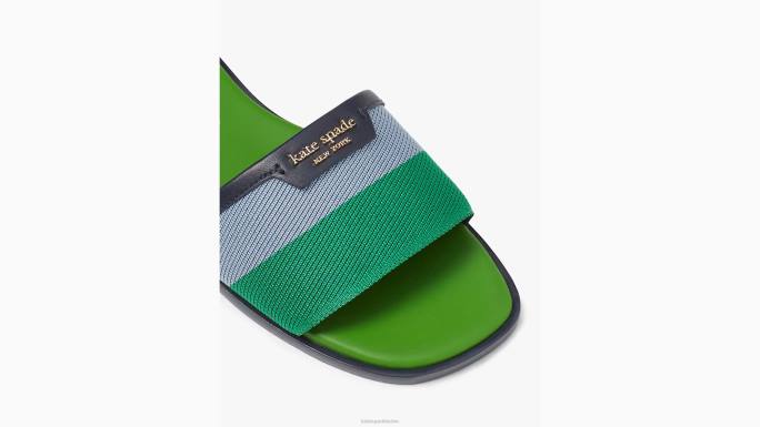 žene Kate Spade zeleno plavo bljeskalice sandale obuća 04HN497