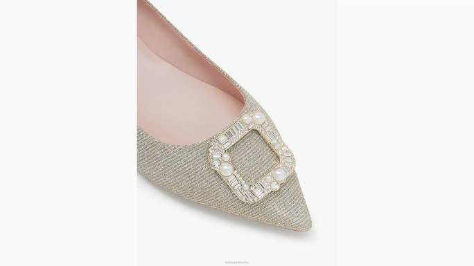 žene Kate Spade šampanjac zakopčati stanove obuća 04HN595