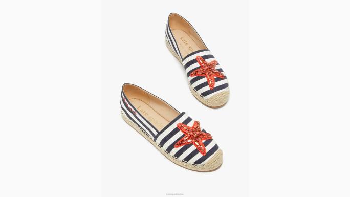 žene Kate Spade blejzer plavo/krem espadrile morske zvijezde obuća 04HN484