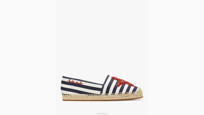 žene Kate Spade blejzer plavo/krem espadrile morske zvijezde obuća 04HN484