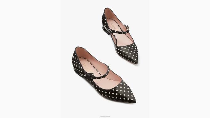 žene Kate Spade crno/krem maya stanovi obuća 04HN587