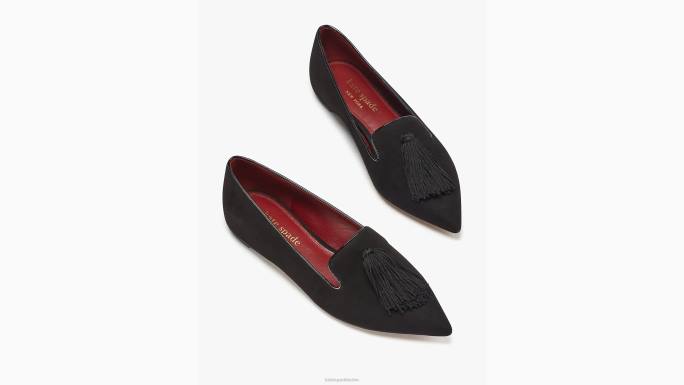 žene Kate Spade crno obožavam stanove obuća 04HN643
