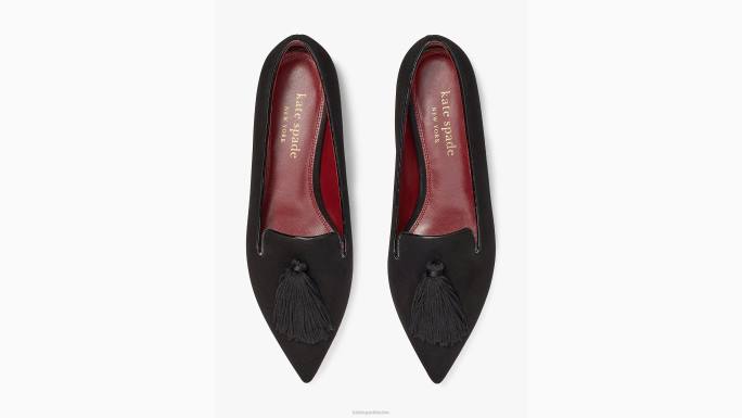 žene Kate Spade crno obožavam stanove obuća 04HN643