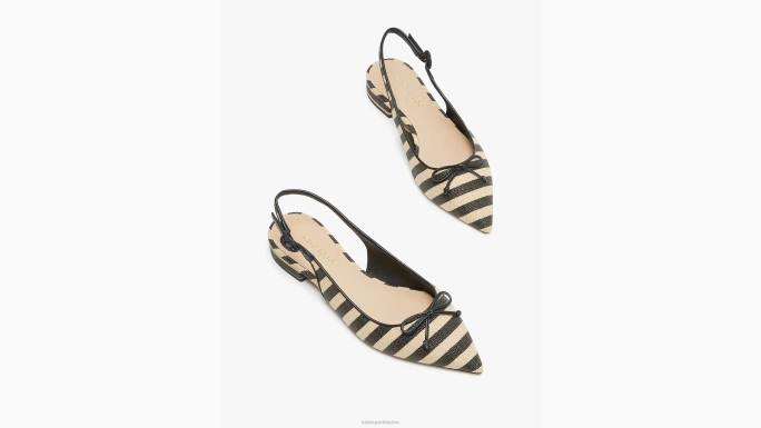 žene Kate Spade crno/pješčana plaža veronica rafija naramenice obuća 04HN589