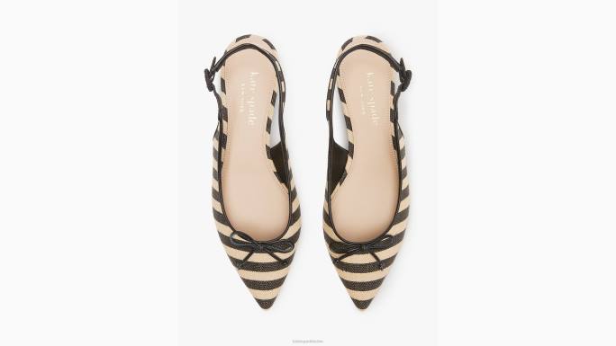 žene Kate Spade crno/pješčana plaža veronica rafija naramenice obuća 04HN589
