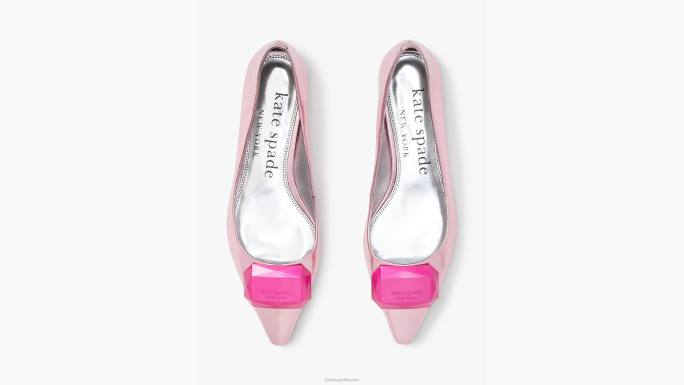 žene Kate Spade medaljon ružičasti bižu ravne obuća 04HN629