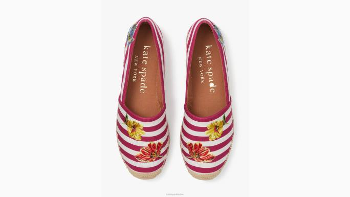 žene Kate Spade rosa šljiva multi piknik espadrile obuća 04HN579
